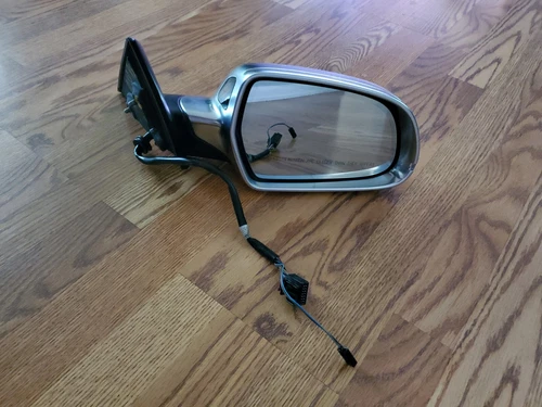 ALUMINUM DOOR MIRROR 10 11 12 13 14 AUDI A5 S5 CONVERTIBLE BLIND SPOT Memory RH