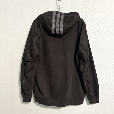 Adidas Original Sweater Mens Large SP LX Geo FZ HD Black/Hoodie