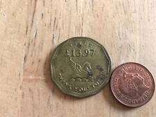 Thank you token. Value 13.97 . History unknown. From 80s-90s. good condition