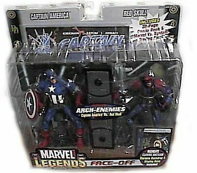 Marvel Legends Face off Series Captain America VS Red Skull Toy Biz 2006