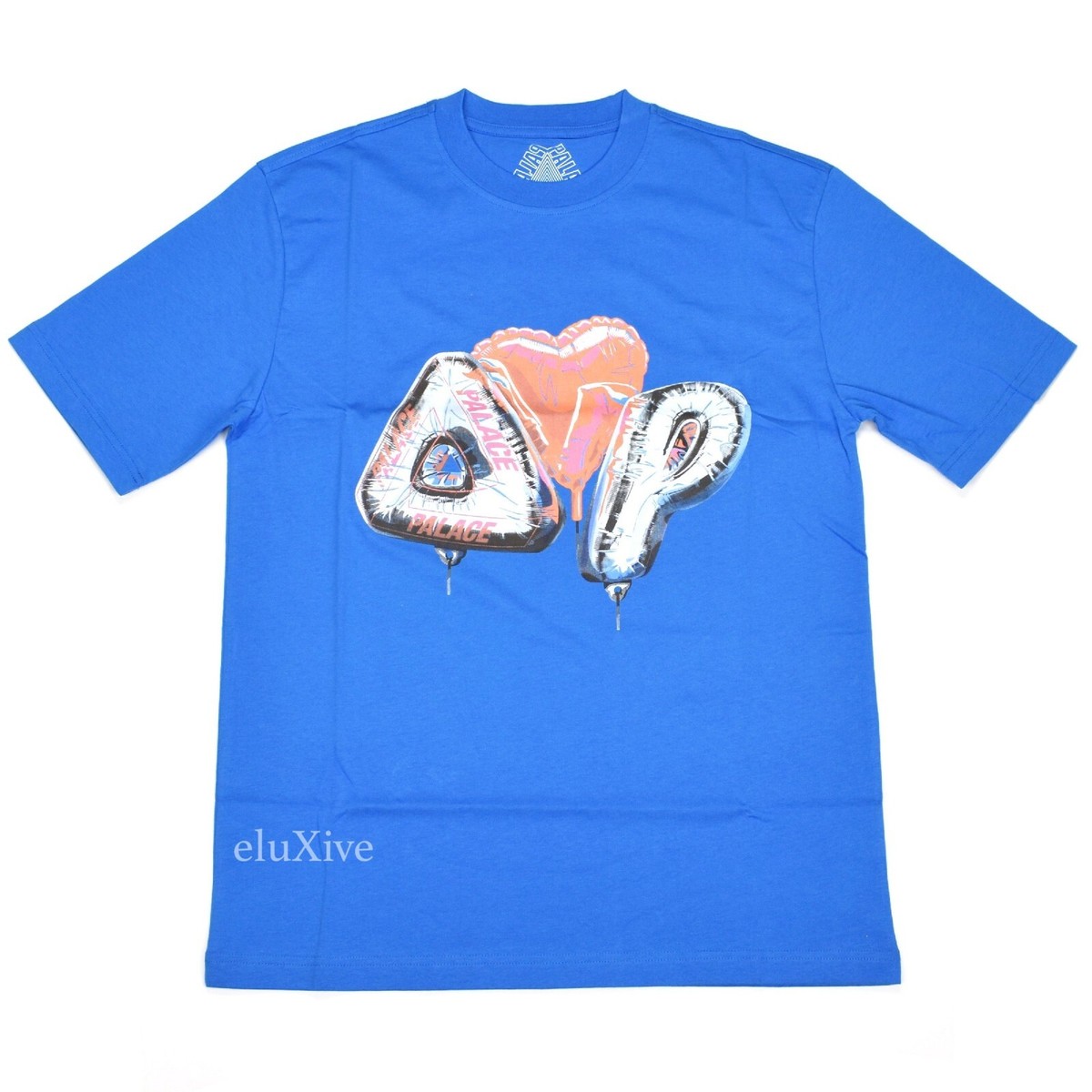 NWT Palace FW20 Inflator P-Logo Tri-Ferg Balloon T-Shirt Blue