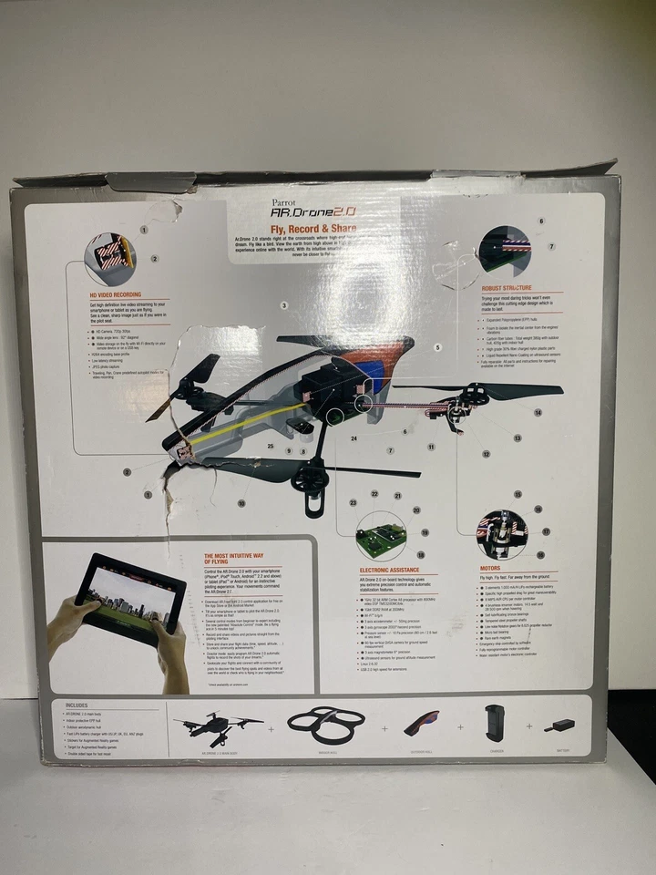 AR Drone 2.0 Parrot Academy - Juguete volador radiocontrol con control remoto Foto 2 de 4