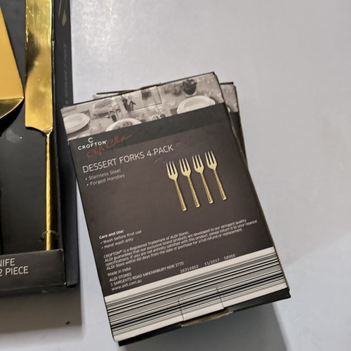 Crofton Cake Knife & Server + 2x Dessert Forks 4 Pack Stainless Steel *New* - Picture 9 of 9