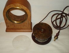 Vintage Hamilton Sangamo Synchronous Motor Electric Clock S-406 Walnut Burl Case