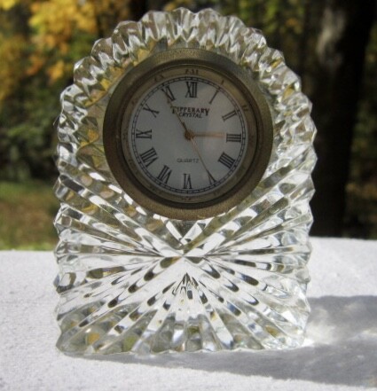 Tipperary Crystal Boudoir Clock from the Estate of Adolph Green & Phyllis Newman - Picture 4 of 6