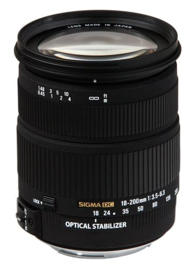 Sigma 18-200mm f/3.5-6.3 DC OS Standard Zoom Lens for Canon EF