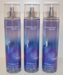 lot of 3 bath body works moonlight path fine fragrance mist body body works perfume