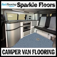 Altro Sparkly Slate Grey Camper Van Flooring / Motorhome Caravan Safety Flooring