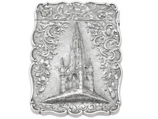 Antique Victorian Sterling Silver Card Case