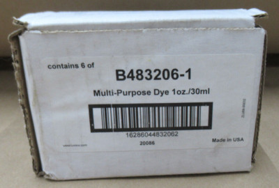 UVIEW B483206-1  MULTI-PURPOSE FLUORESCENT DYE 6 1OZ. BOTTLES