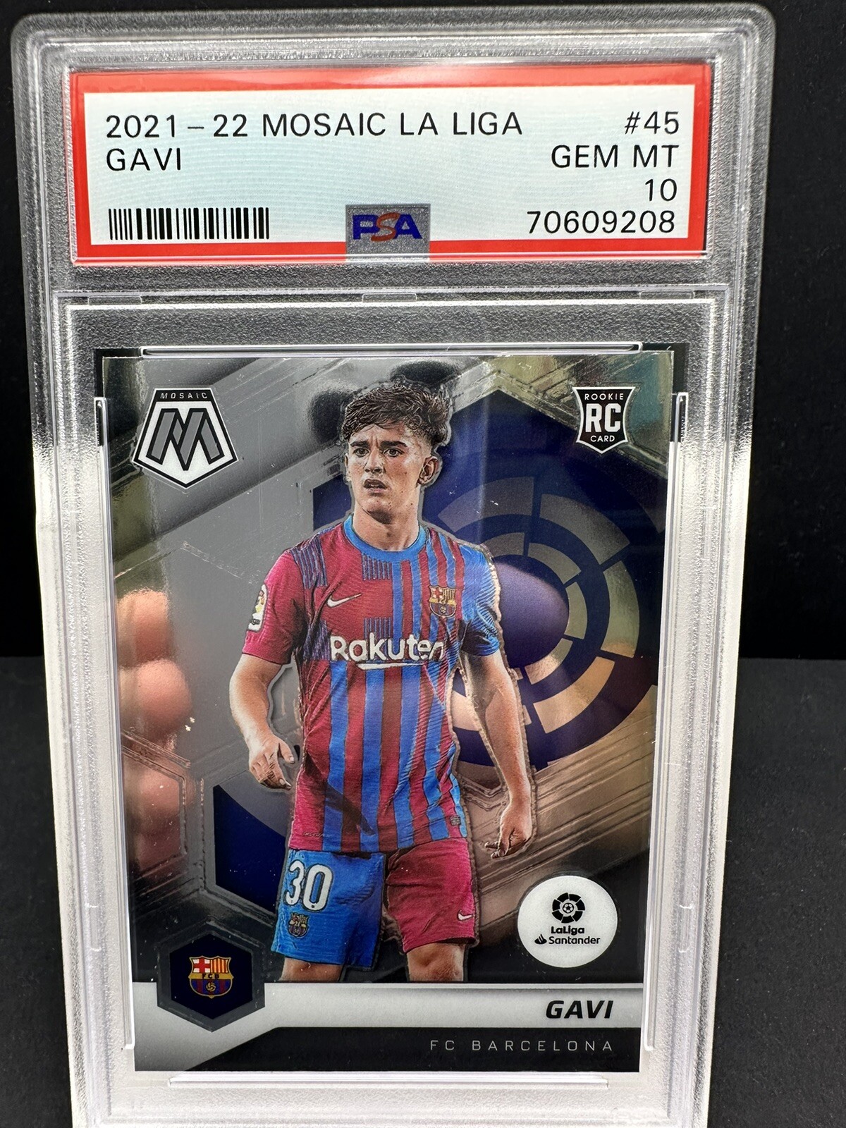 2021 Panini Mosaic Gavi #45 (ROOKIE CARD) PSA 10 GEM MINT