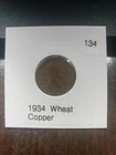 1934 lincoln wheat cent