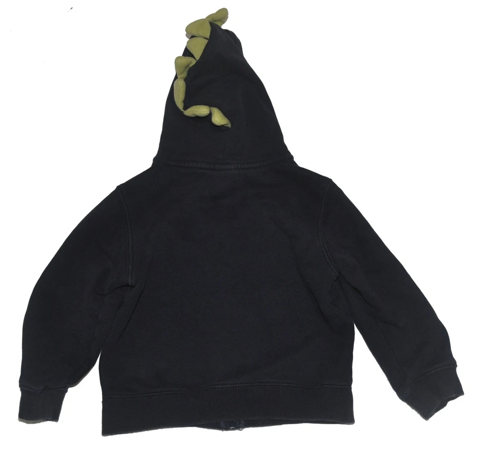 Толстовка с капюшоном детская для мальчика Gymboree темно-синяя на молнии динозавр размер 4T-5T - Изображение 3 из 4