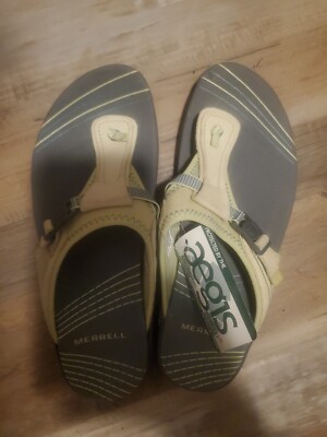 New MERRELL Aegis Pansy Citrus Microbe Shield  Sandals US 6