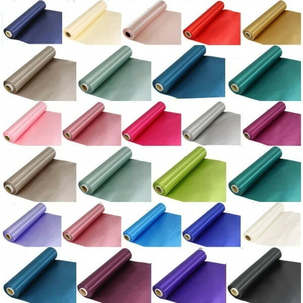 29cm Wide Satin Fabric Party Venue Wedding Table Decor Craft Eleganza