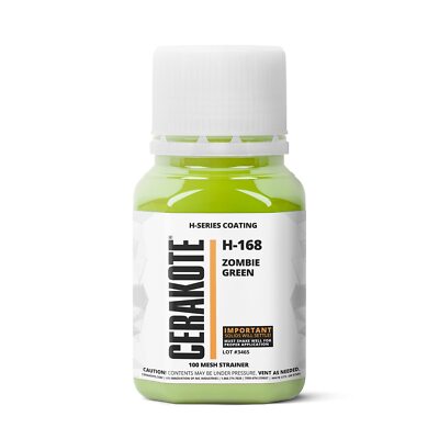 CERAKOTE  H-SERIES Oven Cure Coating with Part B H-168 Zombie Green (4oz)