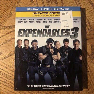 The Expendables 3 (Blu-ray/DVD, 2014, 2-Disc Set)