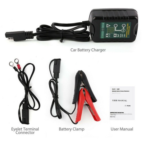 Portable 1.5A Battery Charger Maintainer Trickle 6V 12V Car Automatic Motorcycle - Picture 6 of 12