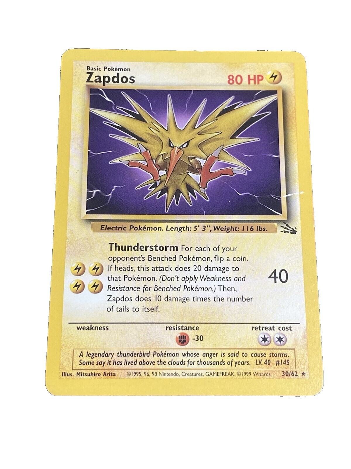 PSA2】Zapdos 1ST EDITION 英語版 サンダー PSA2 サンダー 英語版 1999