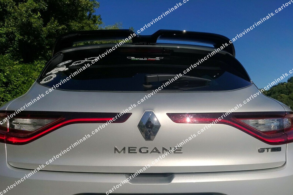 Becquet Arrière Pour Renault Mégane 4 GT Sport Tourer (2016-2022) - Noir Brillant, ABS, Aérodynamique