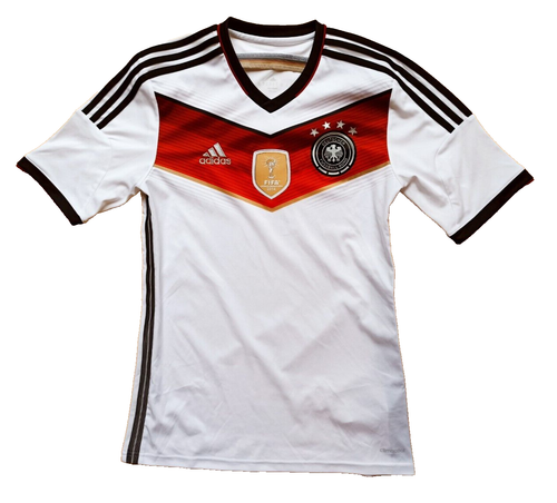 Adidas DFB Germany 2014 Home Jersey 4 Star White World Champion Sz. M