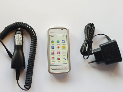 100% Original Nokia 5230 - Handy - Weiß lila - Ohne SIMlock , Top!