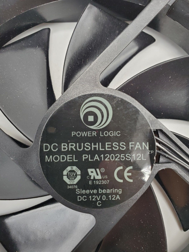 Power Logic DC Brushless 120mm Case Fan Model PLA12025S12L DC 12V - 2-Pack Lot - Picture 6 of 6