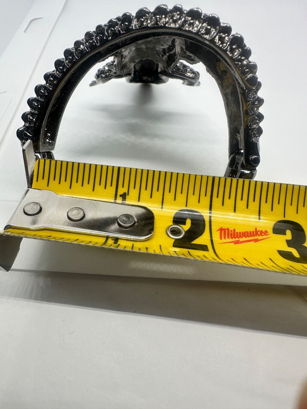 Large Crystal Rhinestone Hinge Bangle Bracelet Wr… - image 15