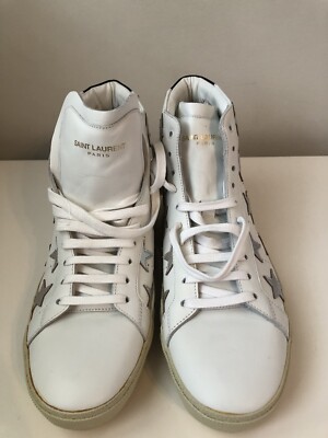 YSL Saint Laurent Men's California Stars High-Top Sneakers
