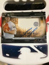 Jose Fernandez Miami Marlins 2015 Topps Auto Relic from Consecutive Wins Record