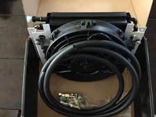 Transmission Cooler Double Pass with Fan & Hardware Powerglide th350 th400 700r4
