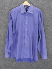 Chaps Shirt Mens XL Purple 17-17 1/2 34/35 Easy Care Long Sleeve