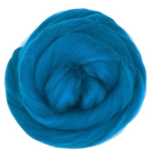 Blue Merino Wool Roving for Spinning, Needle & Wet Felting, 3D Art Supplies 😊 - Picture 9 of 12