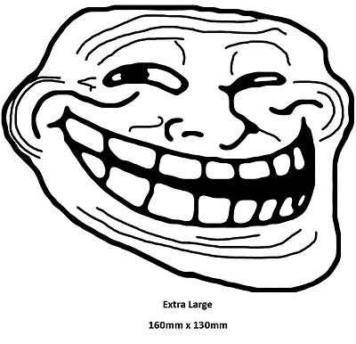 Troll face, funny and unique meme design. Sticker for Sale by  IloveMonsters