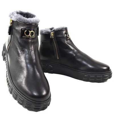 CASADEI   WOMEN'S BLACK SOFT LEATHER COMFORT FASHION BOOTIE