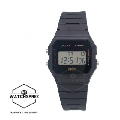 Casio Standard Digital Grey Resin Band Watch F91WB-8A F-91WB-8A | eBay