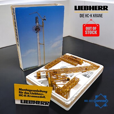 Liebherr - Mod. 2022 - Die HC-K Cranes, Tower Crane - 1.87 Scale - NEW