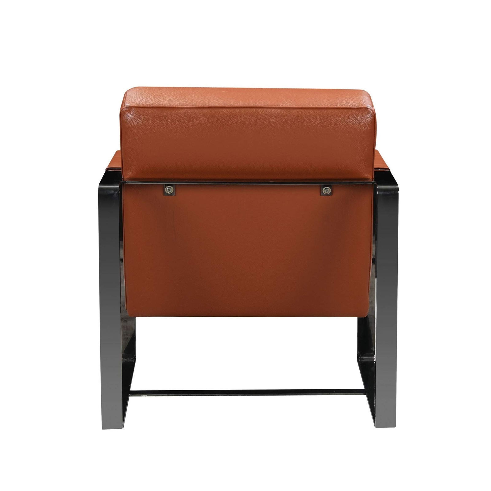 28 Кресло из верблюжьей и Черной натуральной кожи