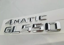 GL550 + 4matic fit mercedes REAR TRUNK NAMEPLATE BADGE EMBLEMS NUMBERS letters 