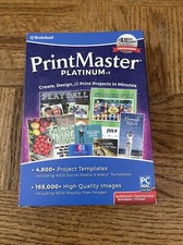 Print Master Platinum PC CD Rom Software