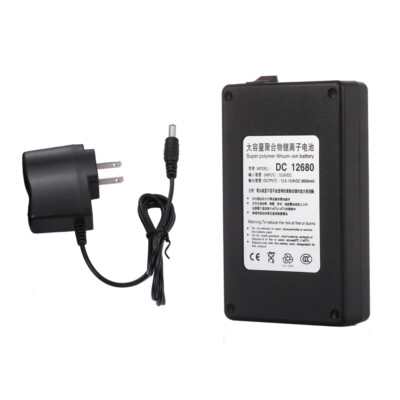 DC 12V 6800mAh Rechargeable Li-ion Battery Cell Pack DC 12680 for CCTV Camera