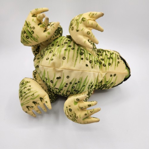 Vintage Toad Purse Hand Bag 1996 Accoutrements Plush Bamboo Handles Zip Closure - Picture 7 of 12