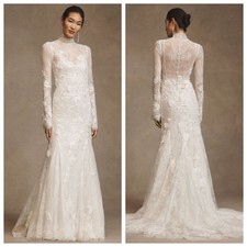 Willowby by Watters Serene Lace Wedding Gown Size 6 Ivory Nude NWT