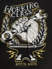 Kustom Kreeps T-shirt M, excellent . Sourpuss Clothing,Working Class, EUC