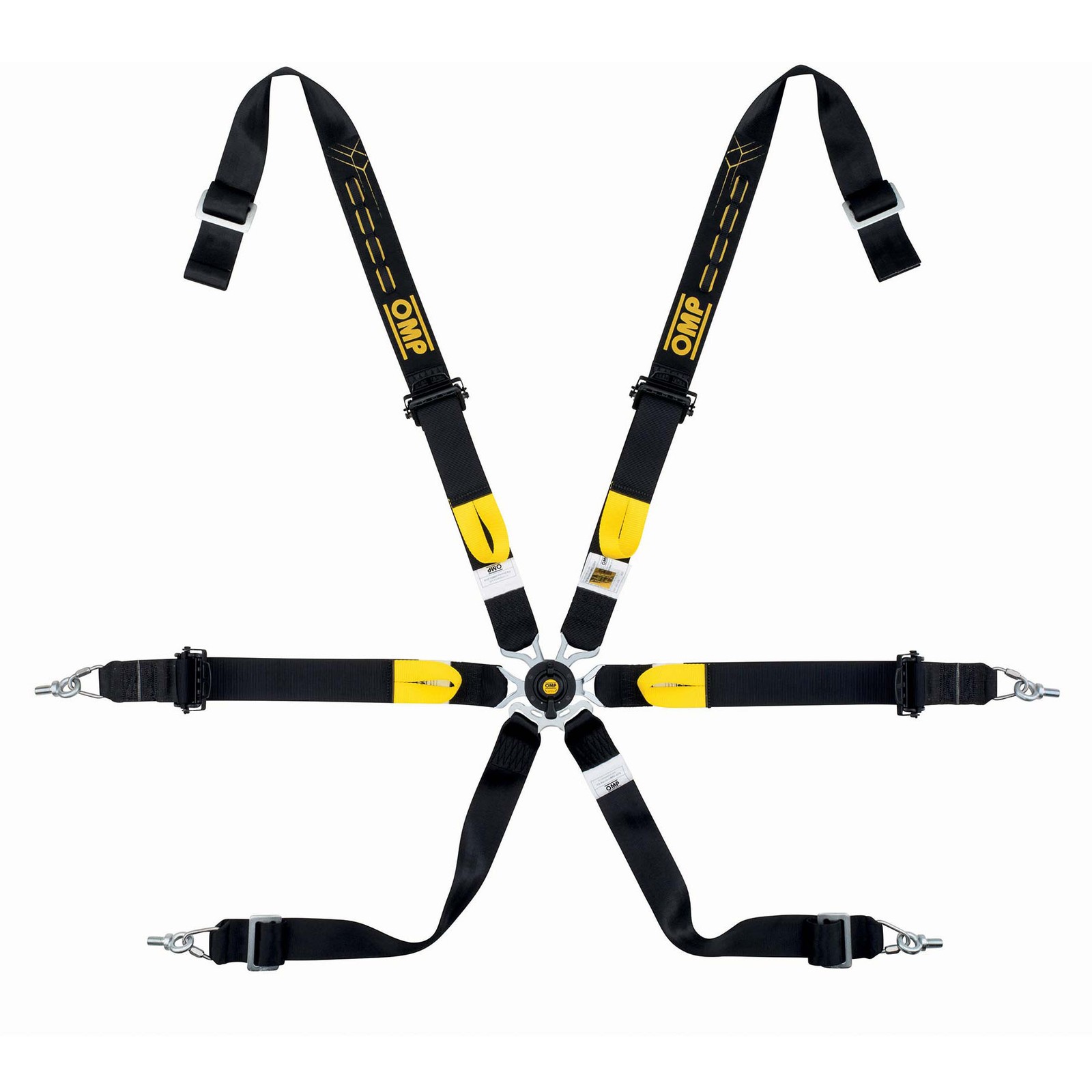 OMP Racing Harness ONE 2"" WRC SALOON PULL UP 6-Point Belts FHR FIA 8853-2016
