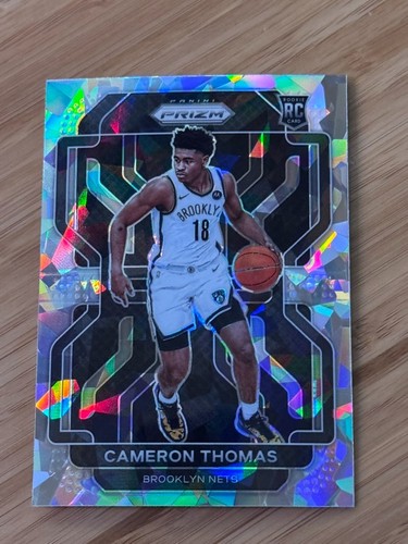 Cameron Thomas 2021-22 Panini Prizm - RC Ice Prizm Brooklyn Nets #297