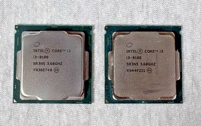 Lot of 2 -- Intel Core i3-8100@3.60GHz 6MB Cache Quad-Core LGA 1151 CPU SR3N5
