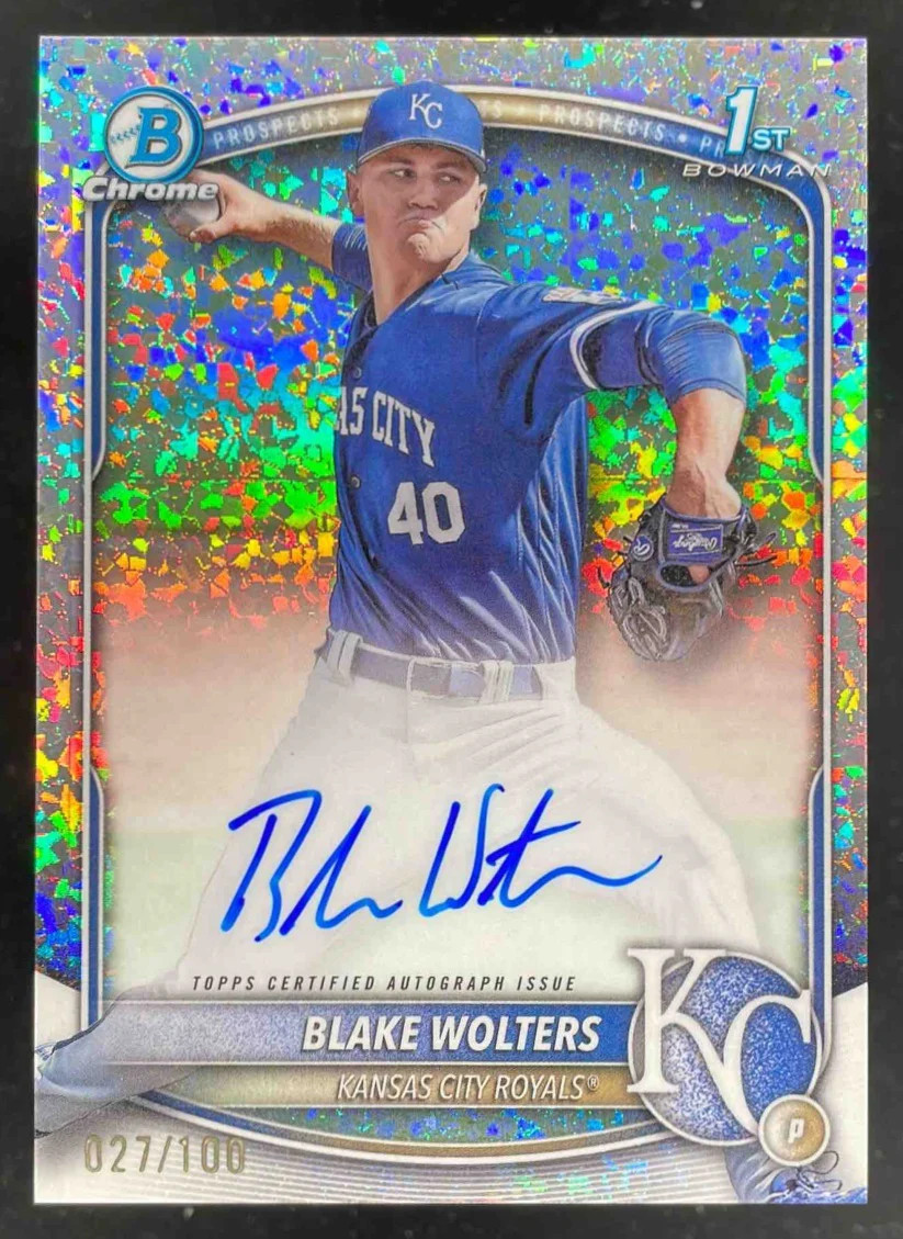2025 Bowman Chrome Chrome Mini Diamond #CPA-BW Blake Wolters Auto /100