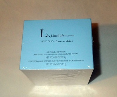 LimeLife by Alcone ''I DO'' Duo Mini Perfect Lip Gloss / Mini Blush Bronzer NEW