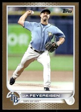2022 Topps Update #US228 J.P. Feyereisen Gold SN Tampa Bay Rays